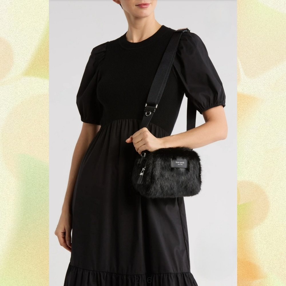 Kate Spade Puffed Faux Fur Crossbody